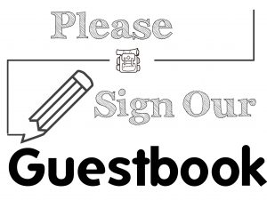 please sign our guestbook